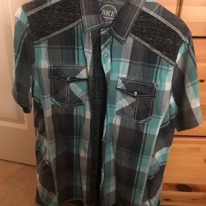 Short Sleeve Button Up- BKE